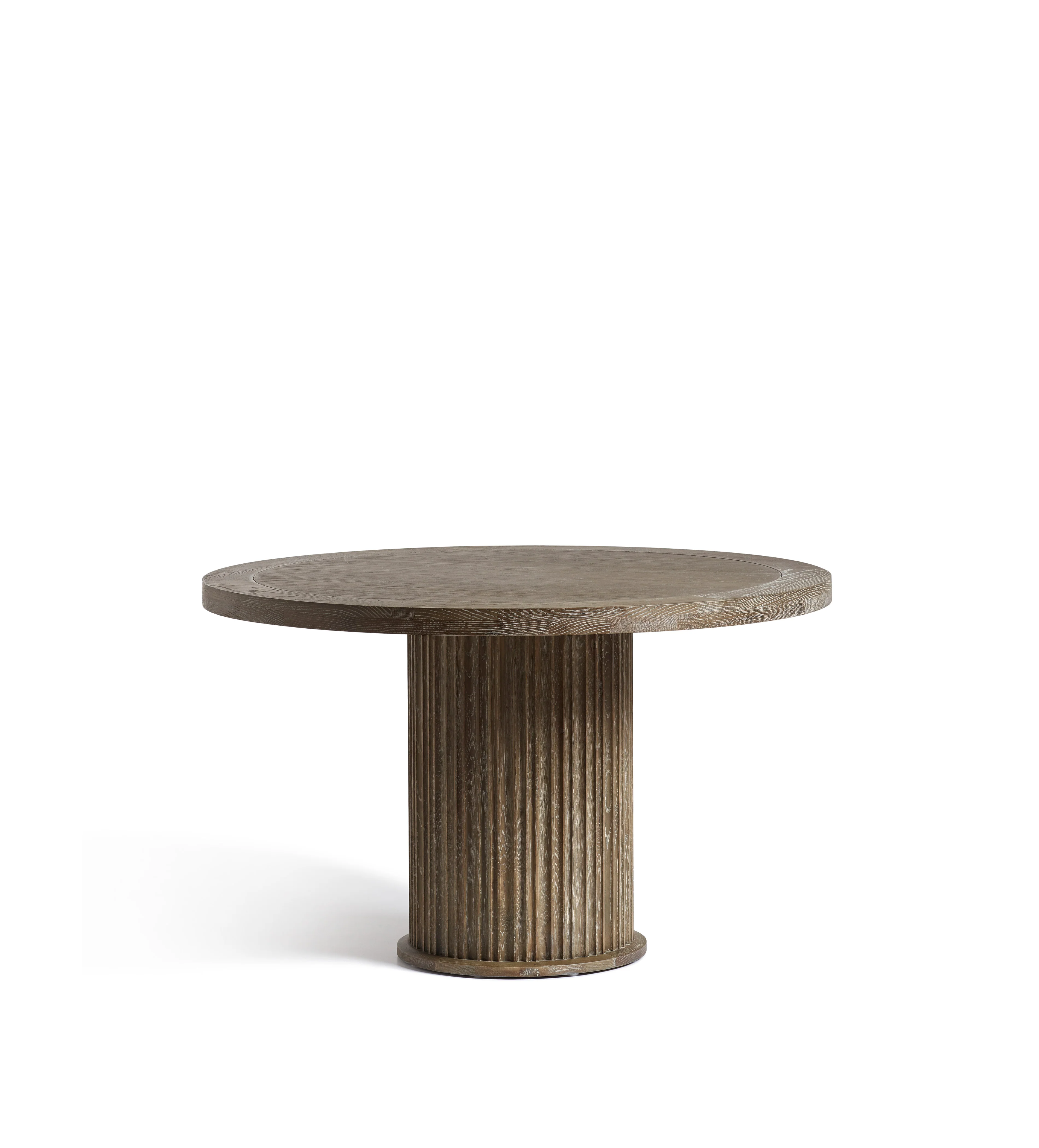 Marcus Round Dining Table – Small – Burnt Oak