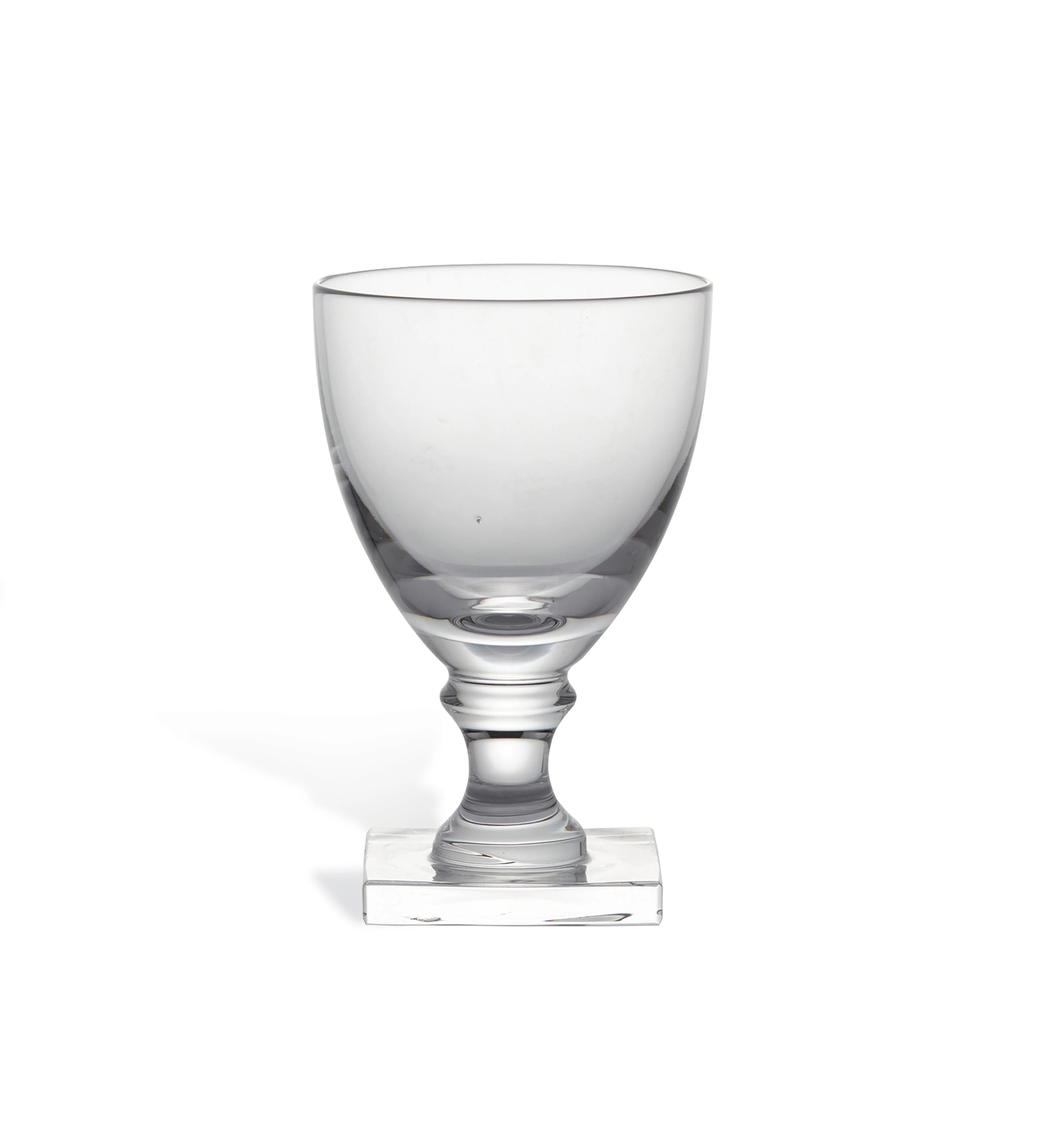 Square Based Crystal Glasses – Set of Four – Clear