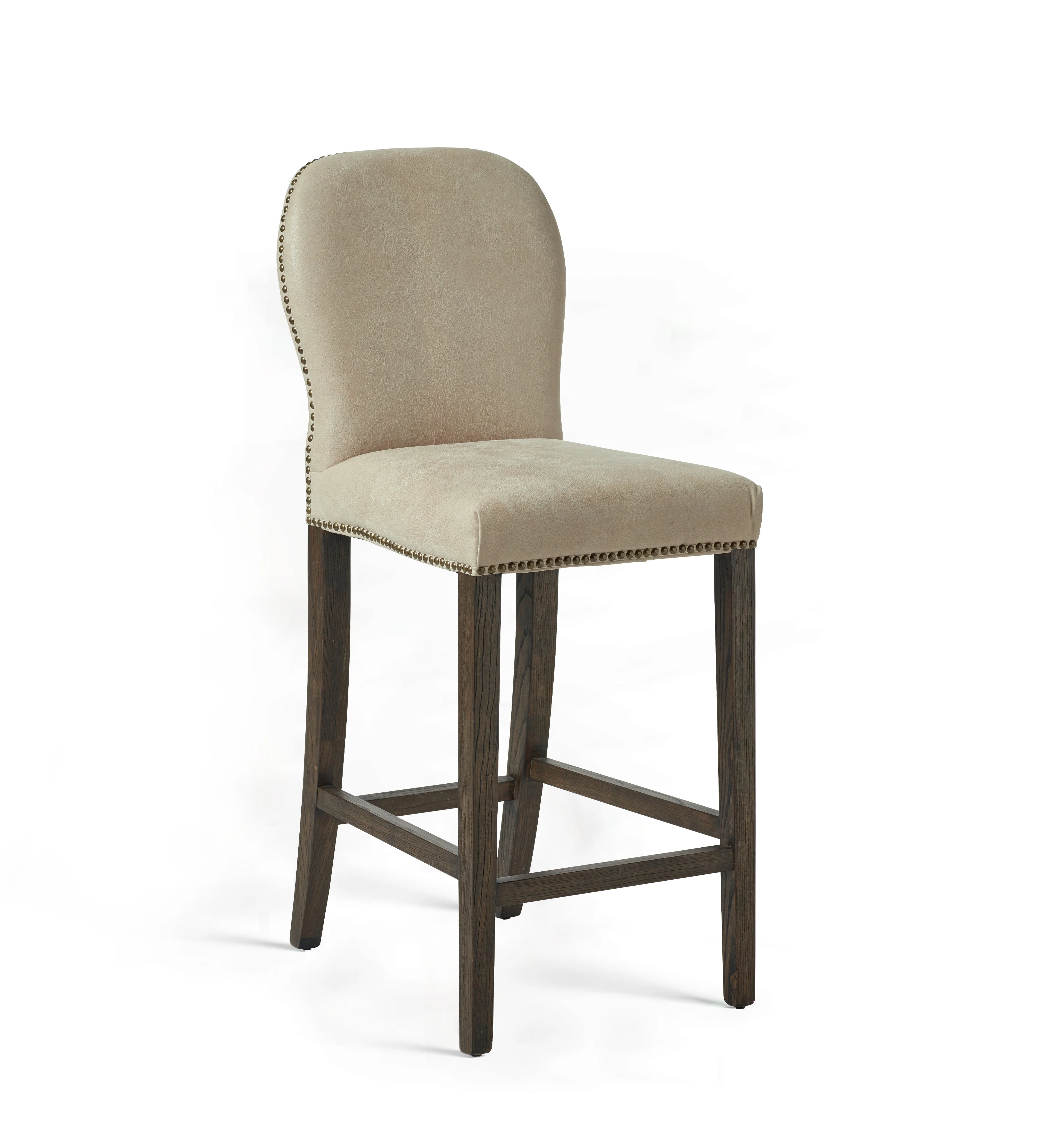 Stafford Leather Bar Stool – China Clay