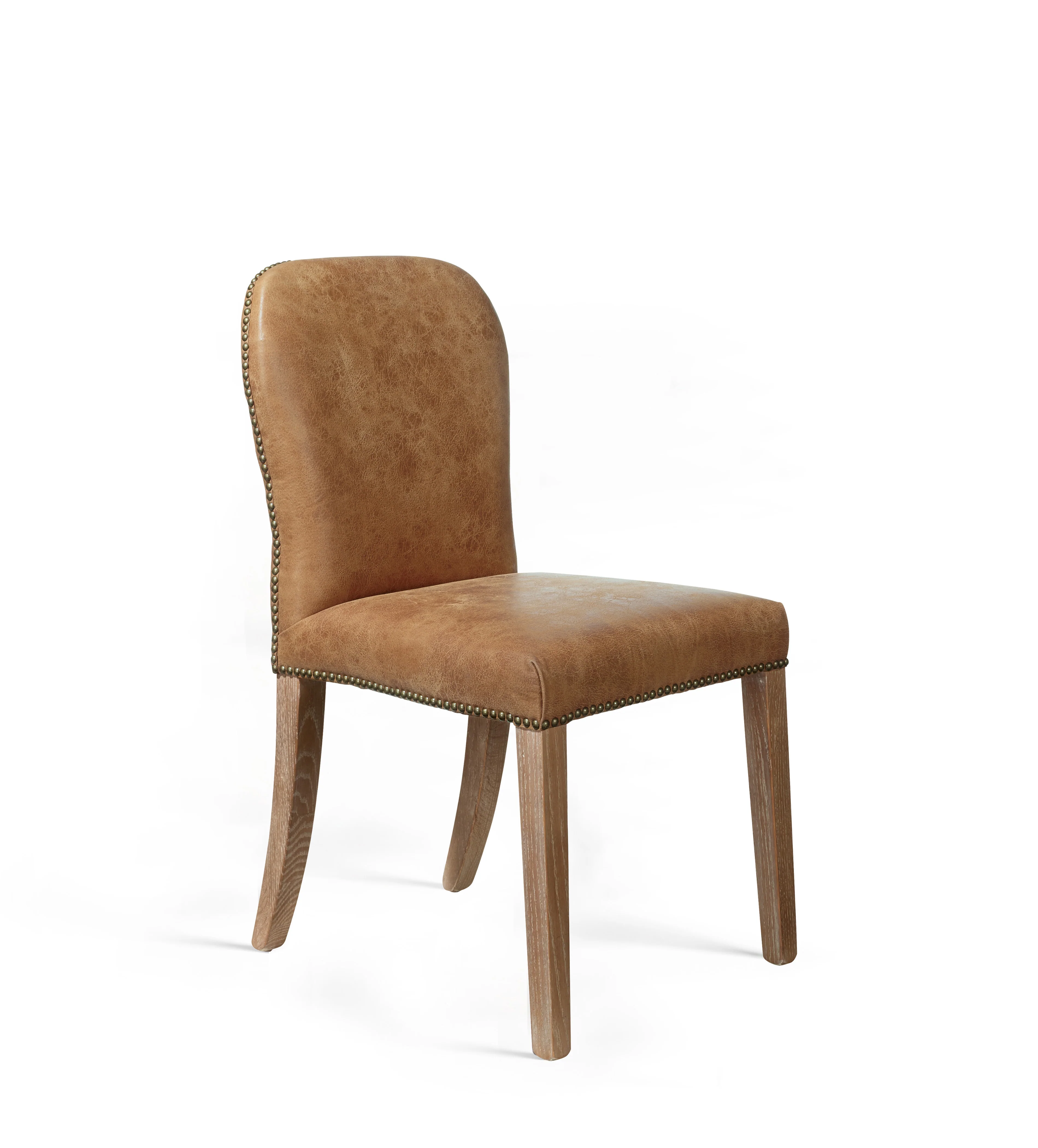 Stafford Leather Dining Chair – Aged Tobacco