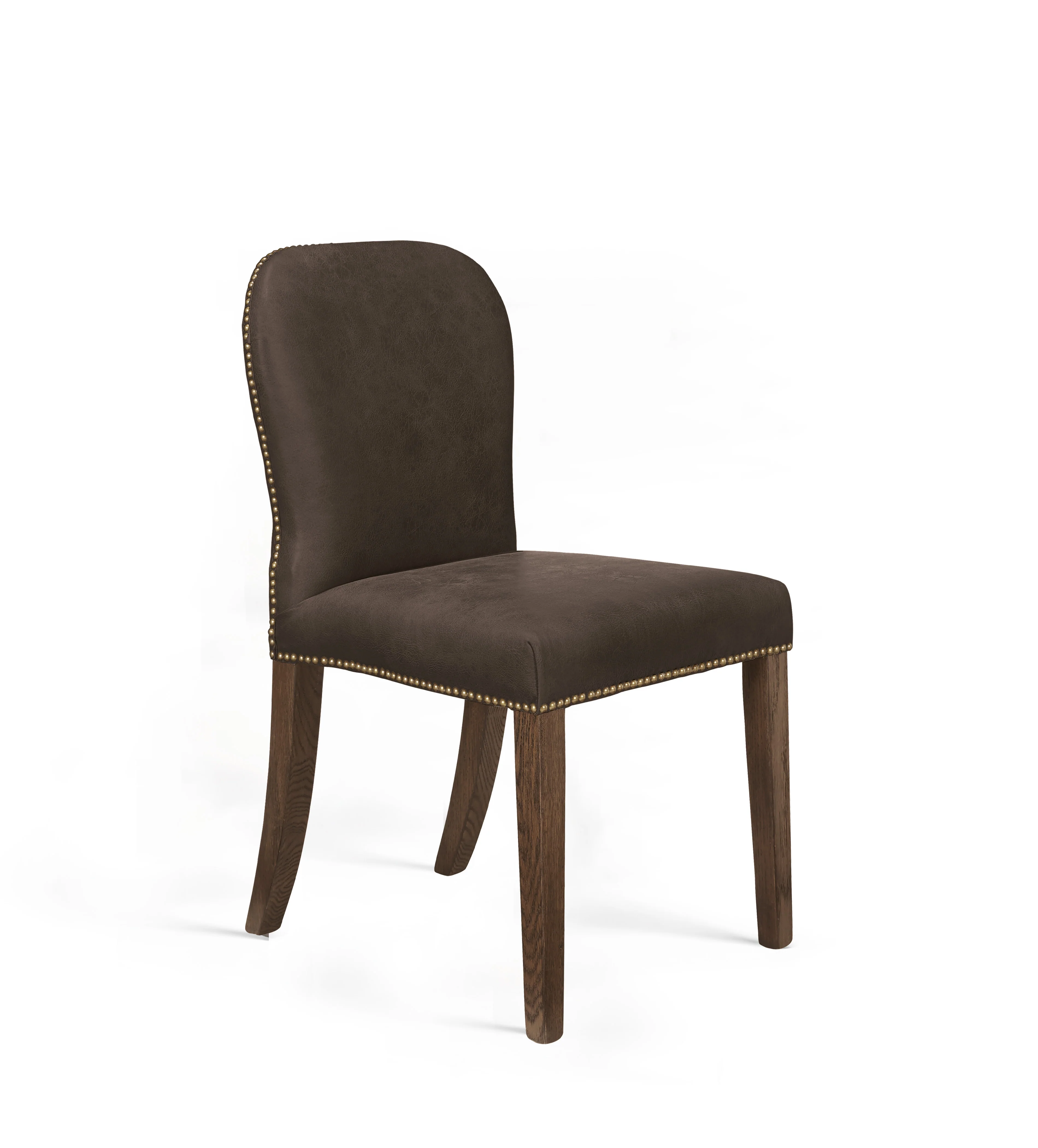 Stafford Leather Dining Chair – Aged Truffle