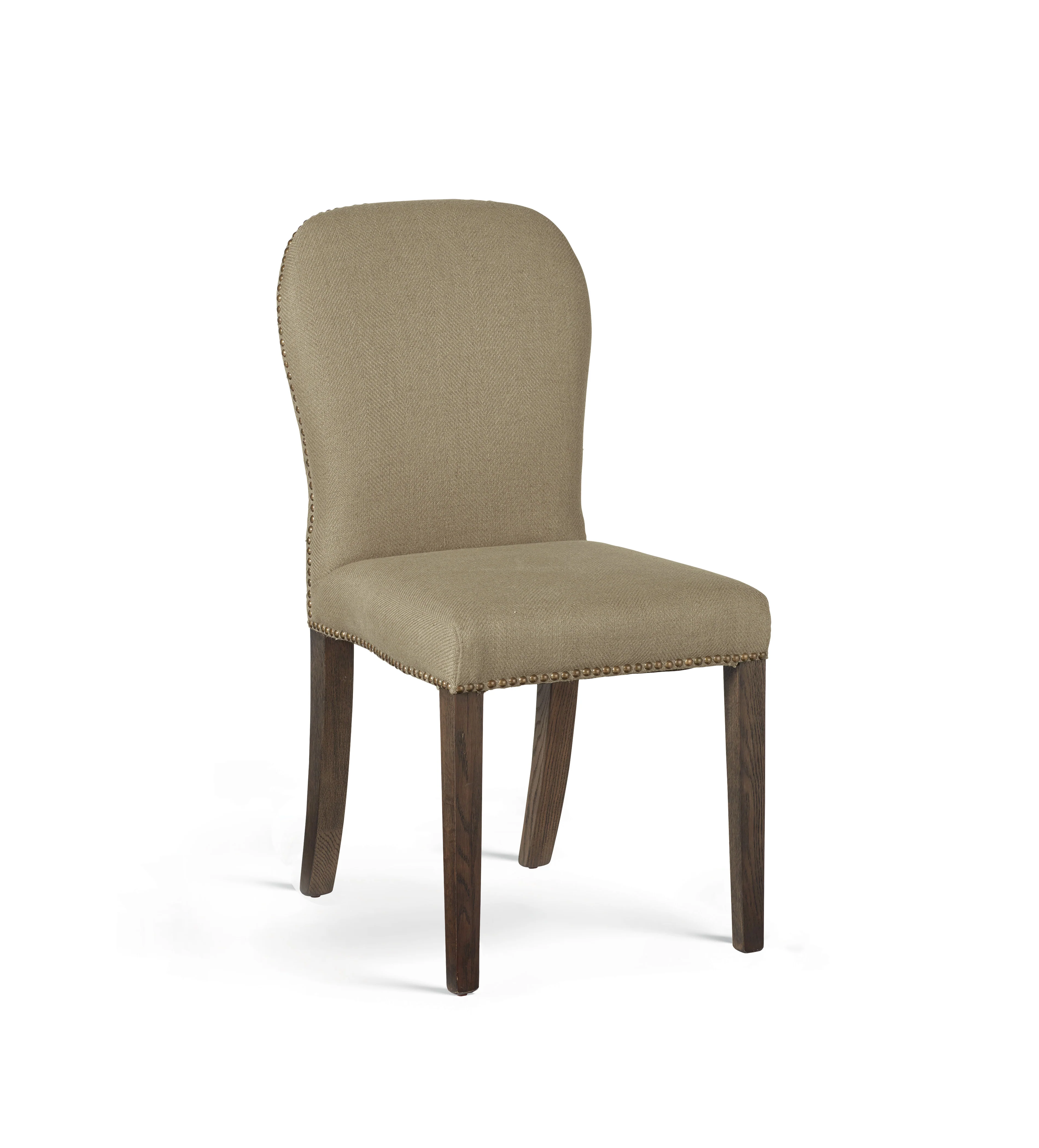 Stafford Linen Dining Chair – Wild Oats Wide Herringbone