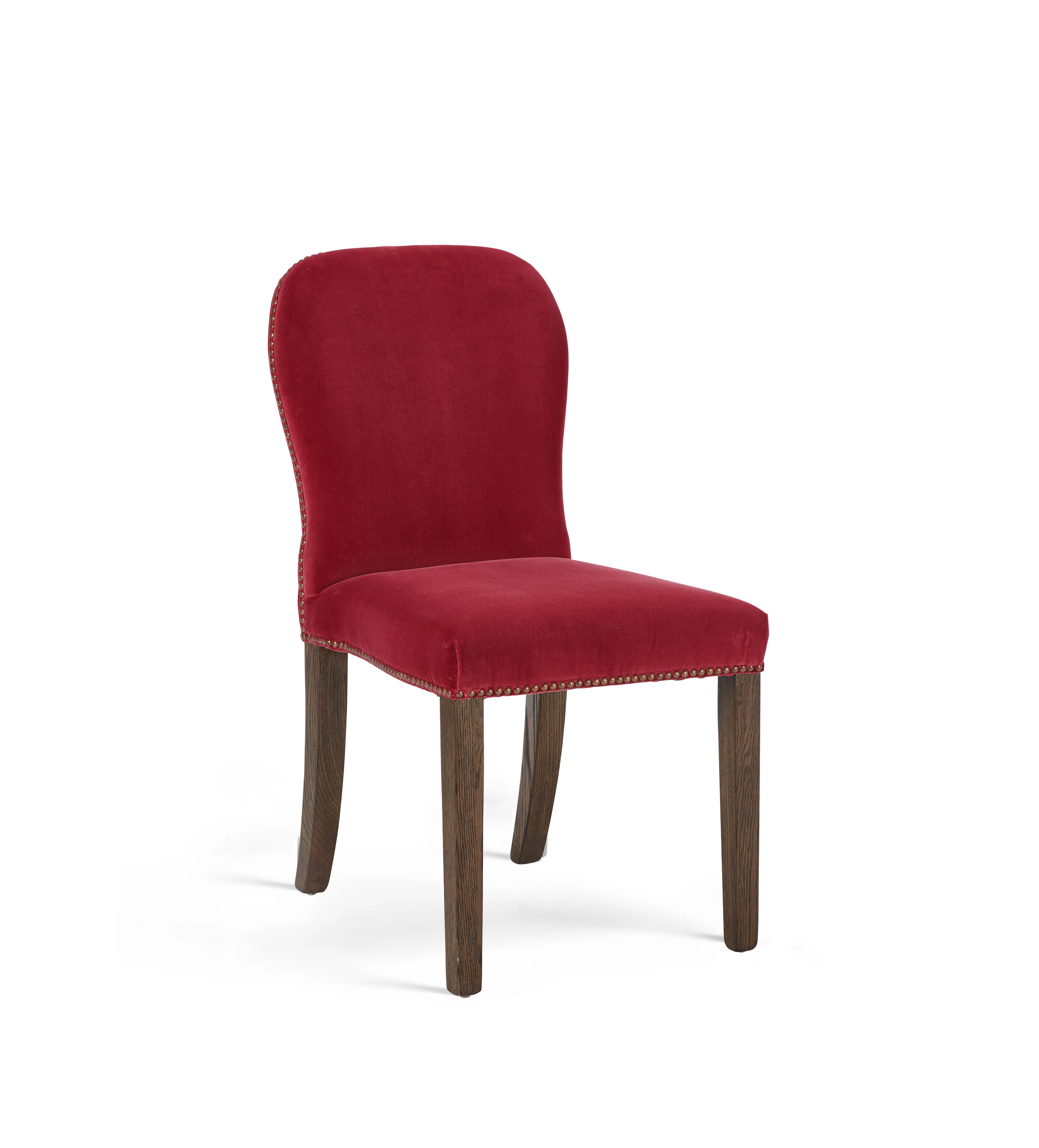 Stafford Velvet Dining Chair – Blood Orange