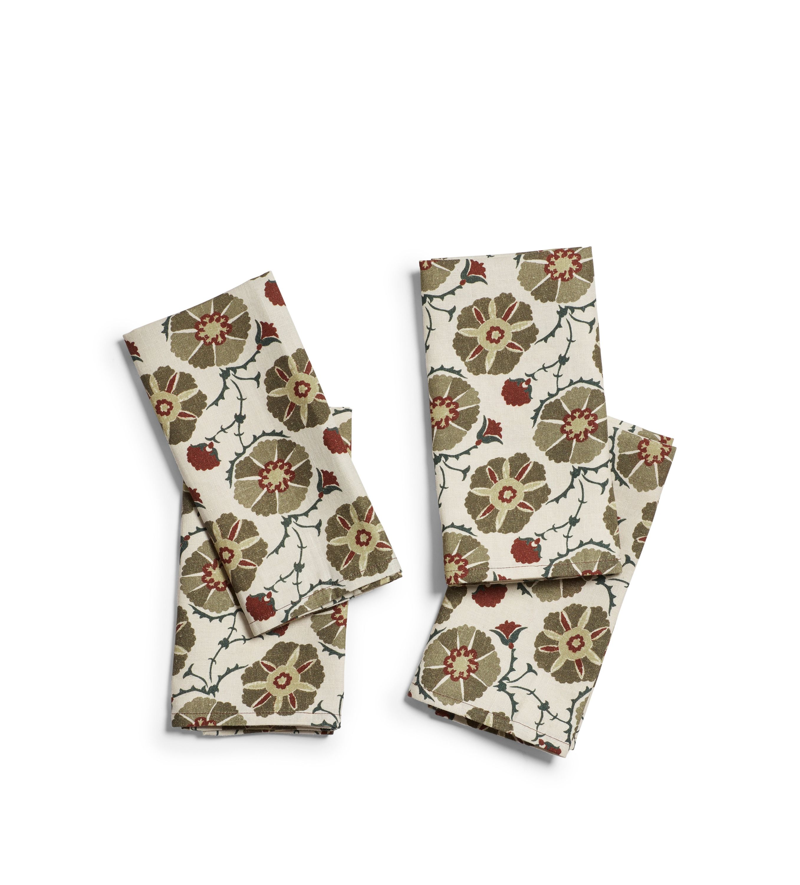 Suleyman Napkins – Set of Four – Dark Sage