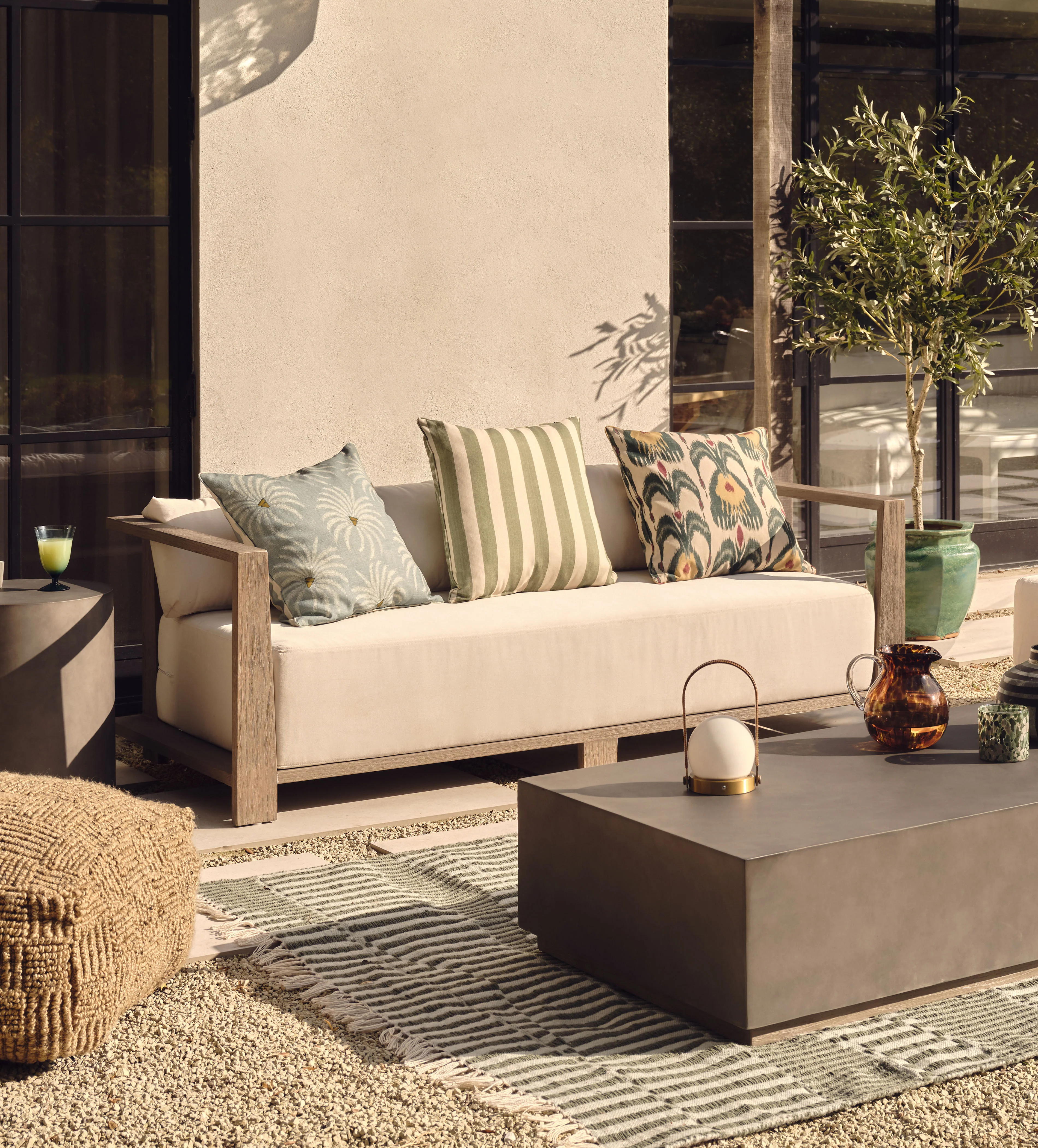 Swanmore Garden Sofa – Weathered Teak