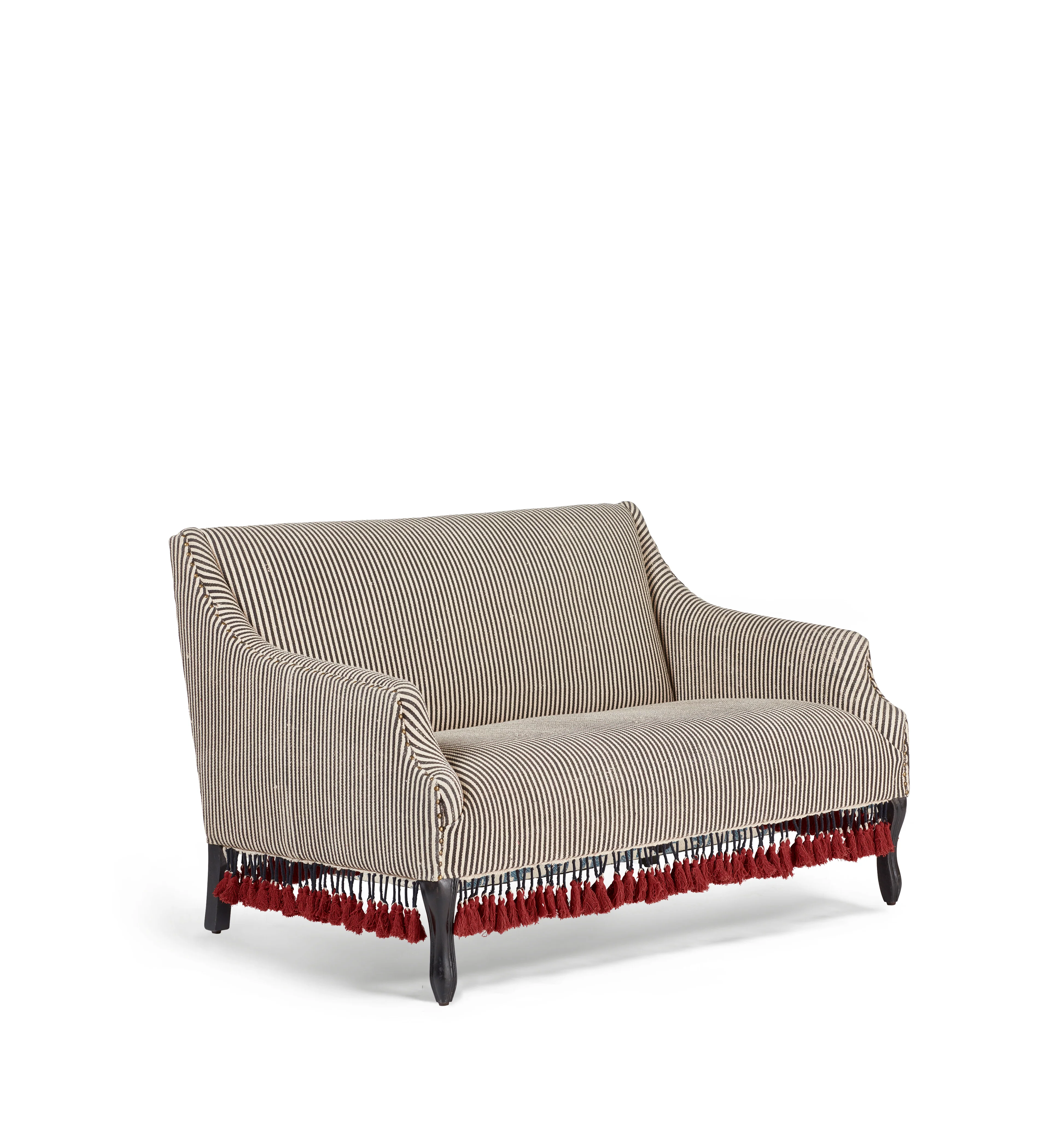 Tarma Cotton 2-Seater Sofa – Charcoal