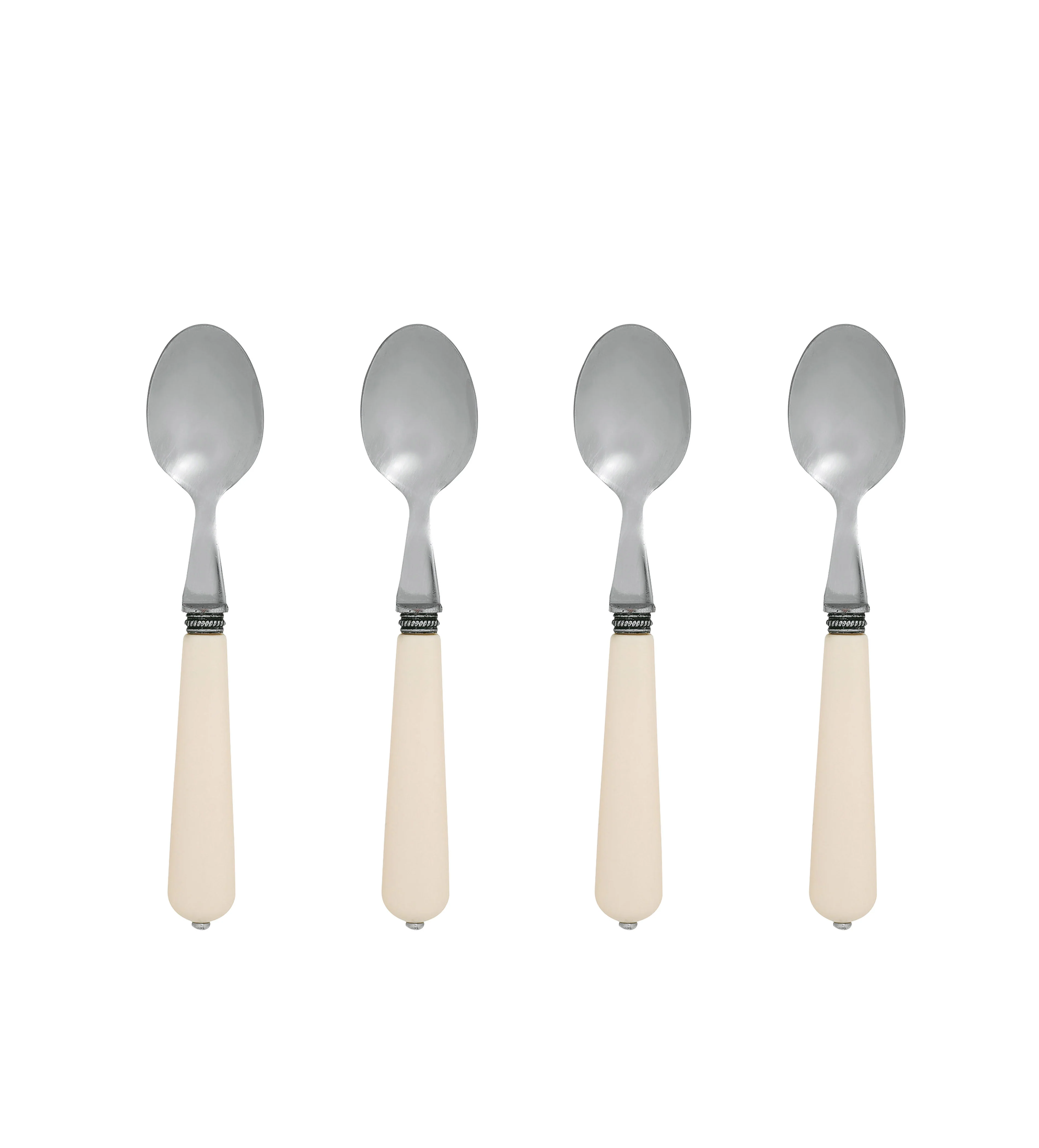 Teaspoons – Set of Four – Ivory