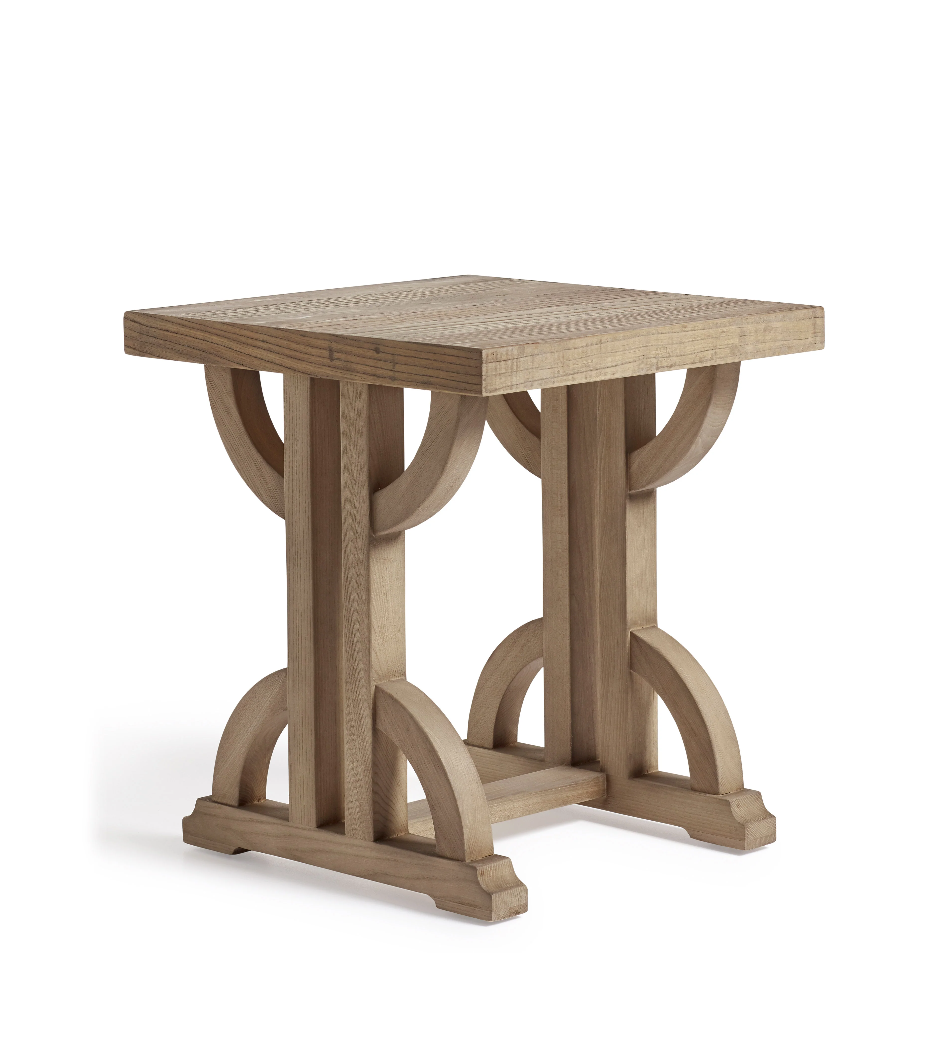 Tempus Side Table – Natural Recycled Elm