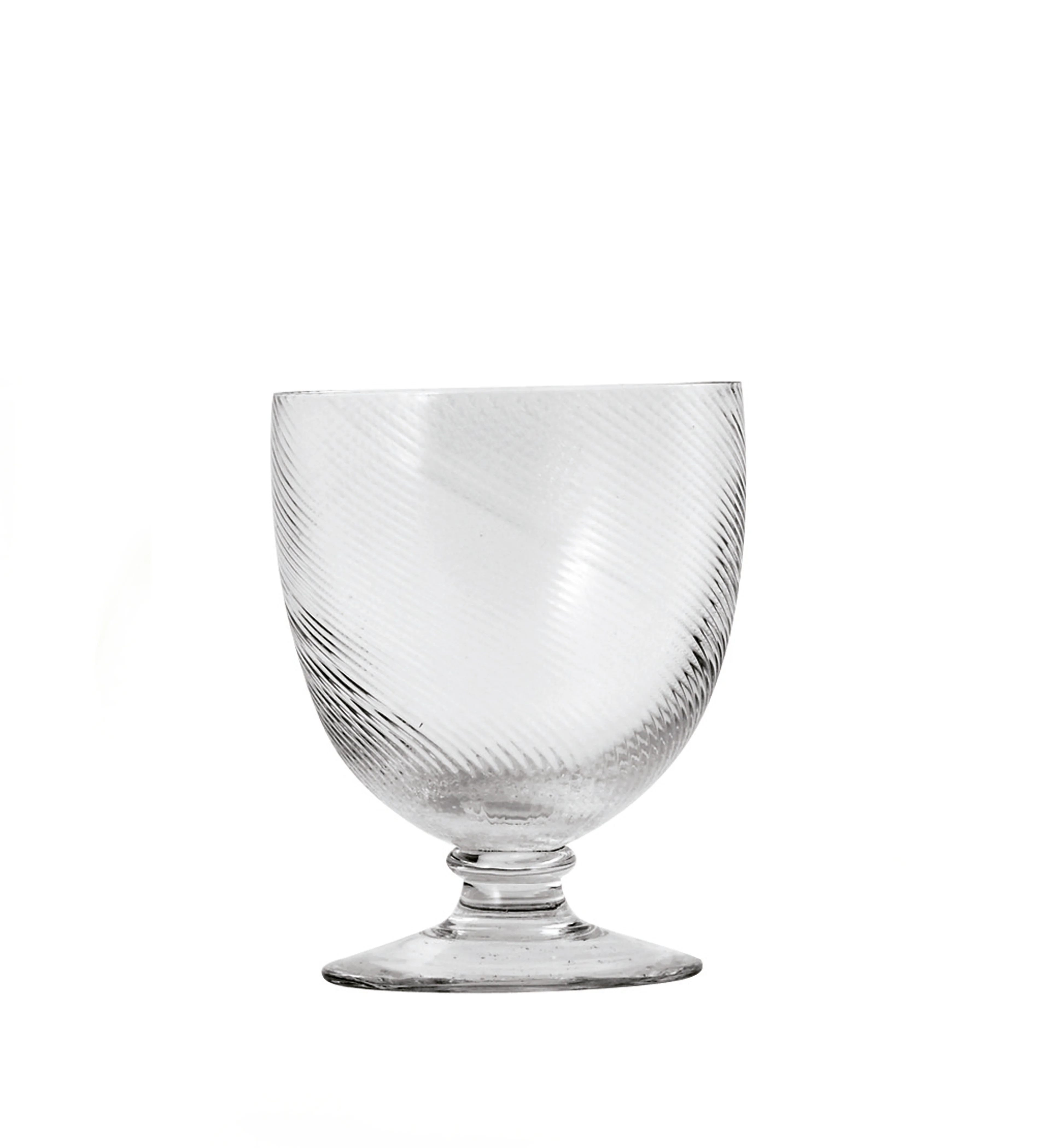 Twisted Small Wine Glasses – Set of Four – Clear