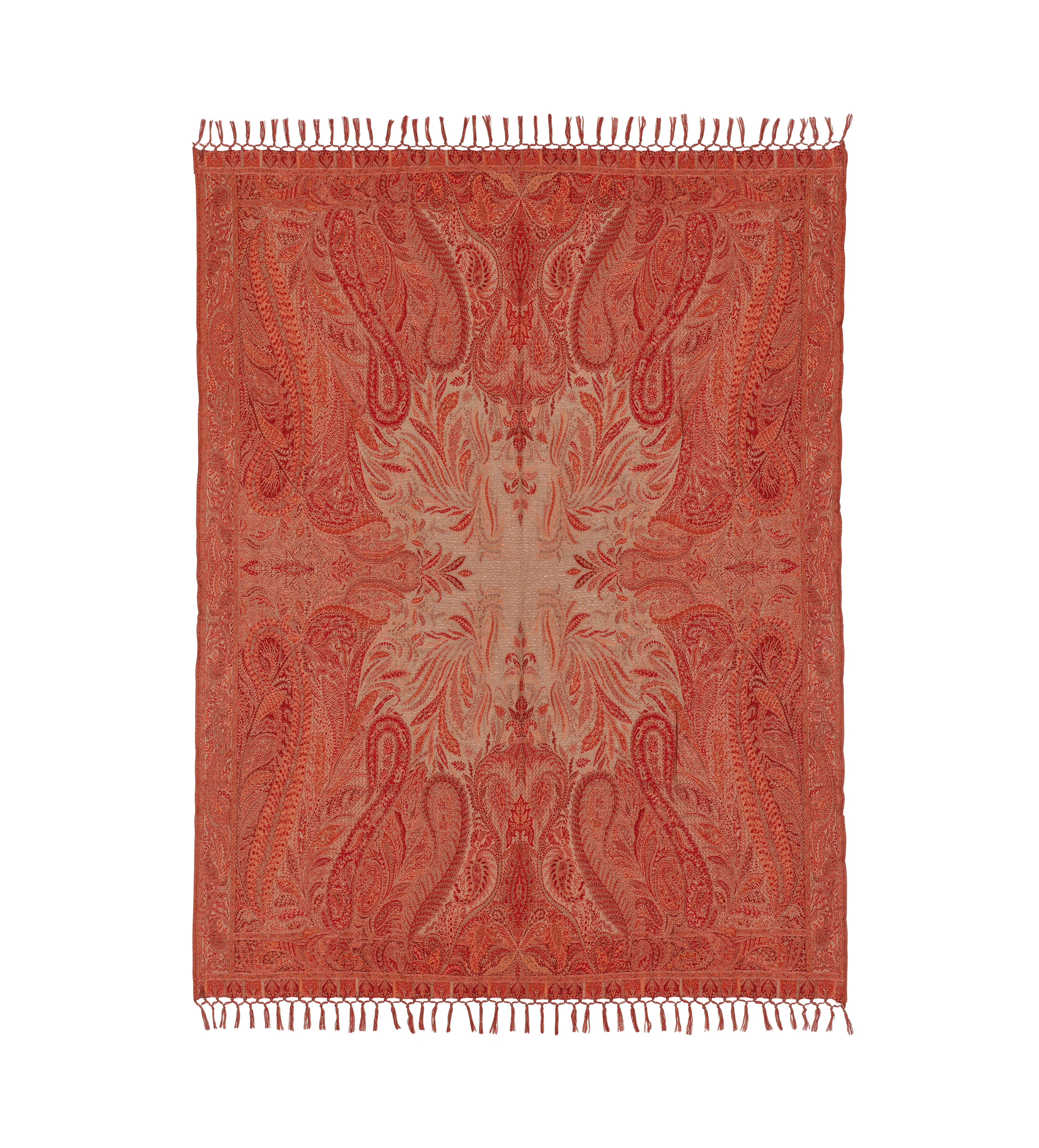 Ultimate Paisley Throw – Red