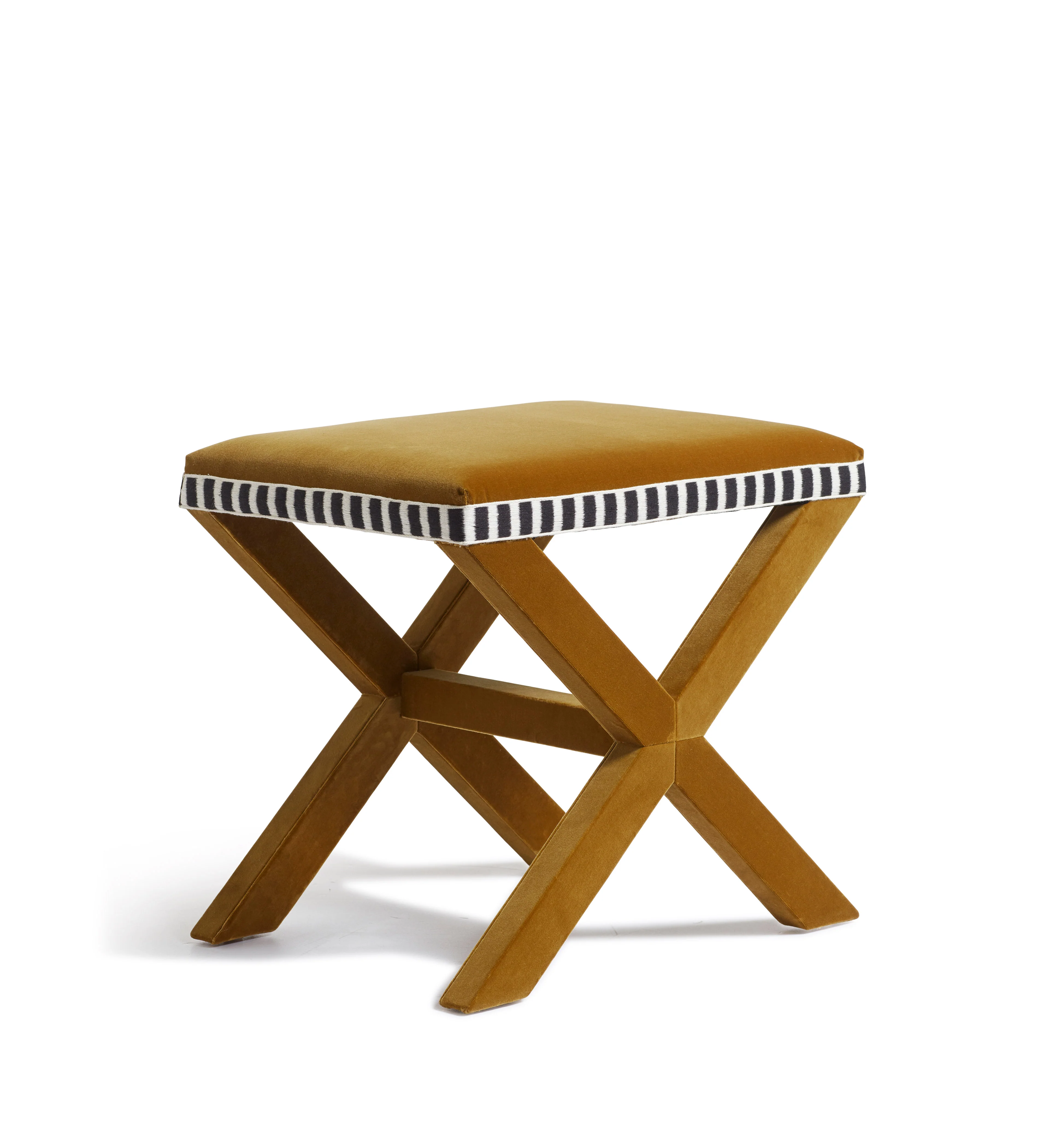 Vaquero Velvet Stool – Camel