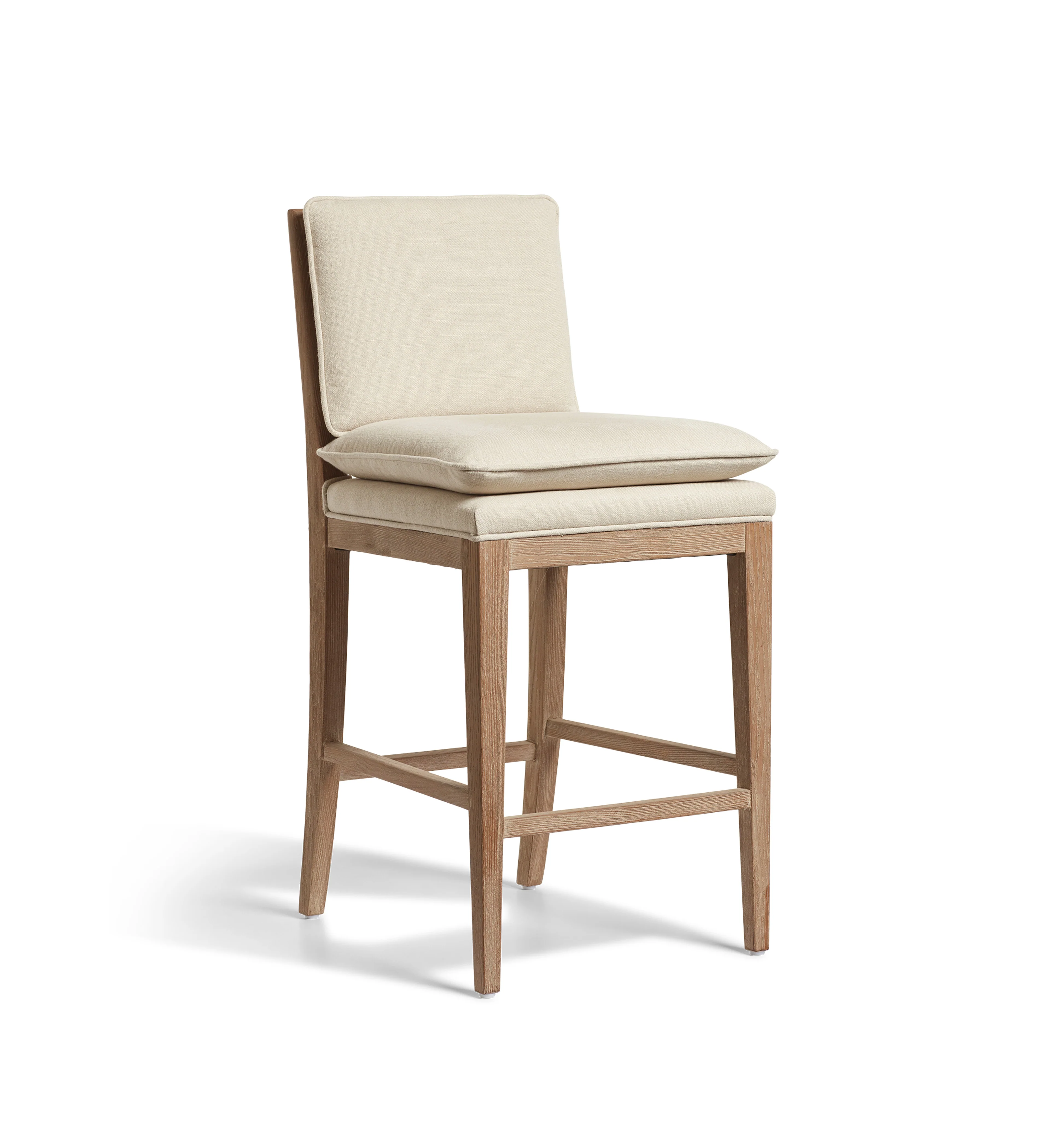 Vasa Linen Bar Stool – Natural