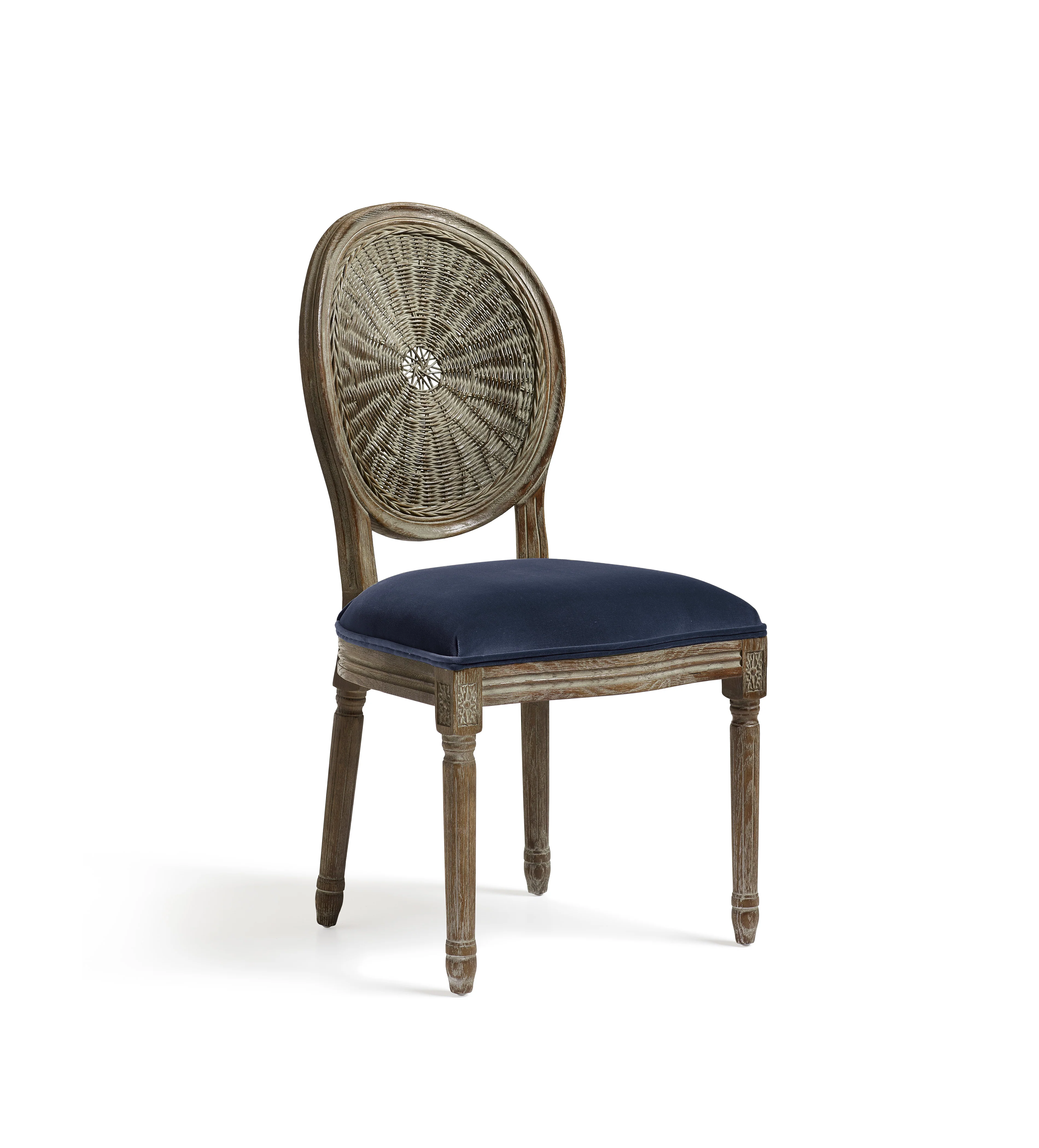 Washakie Linen Dining Chair – Pure Navy