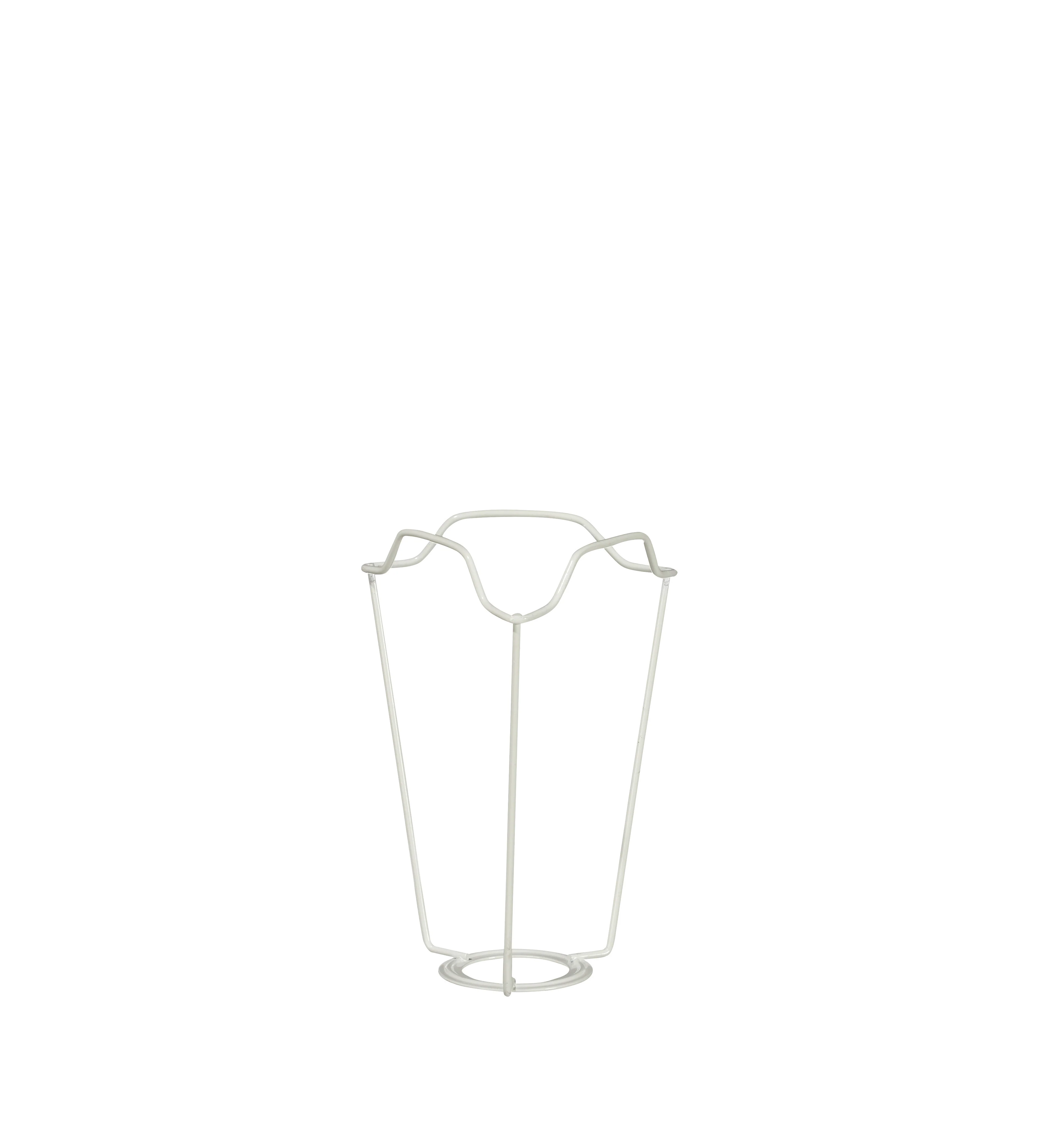 White Coated European Metal Carrier 18cm – White