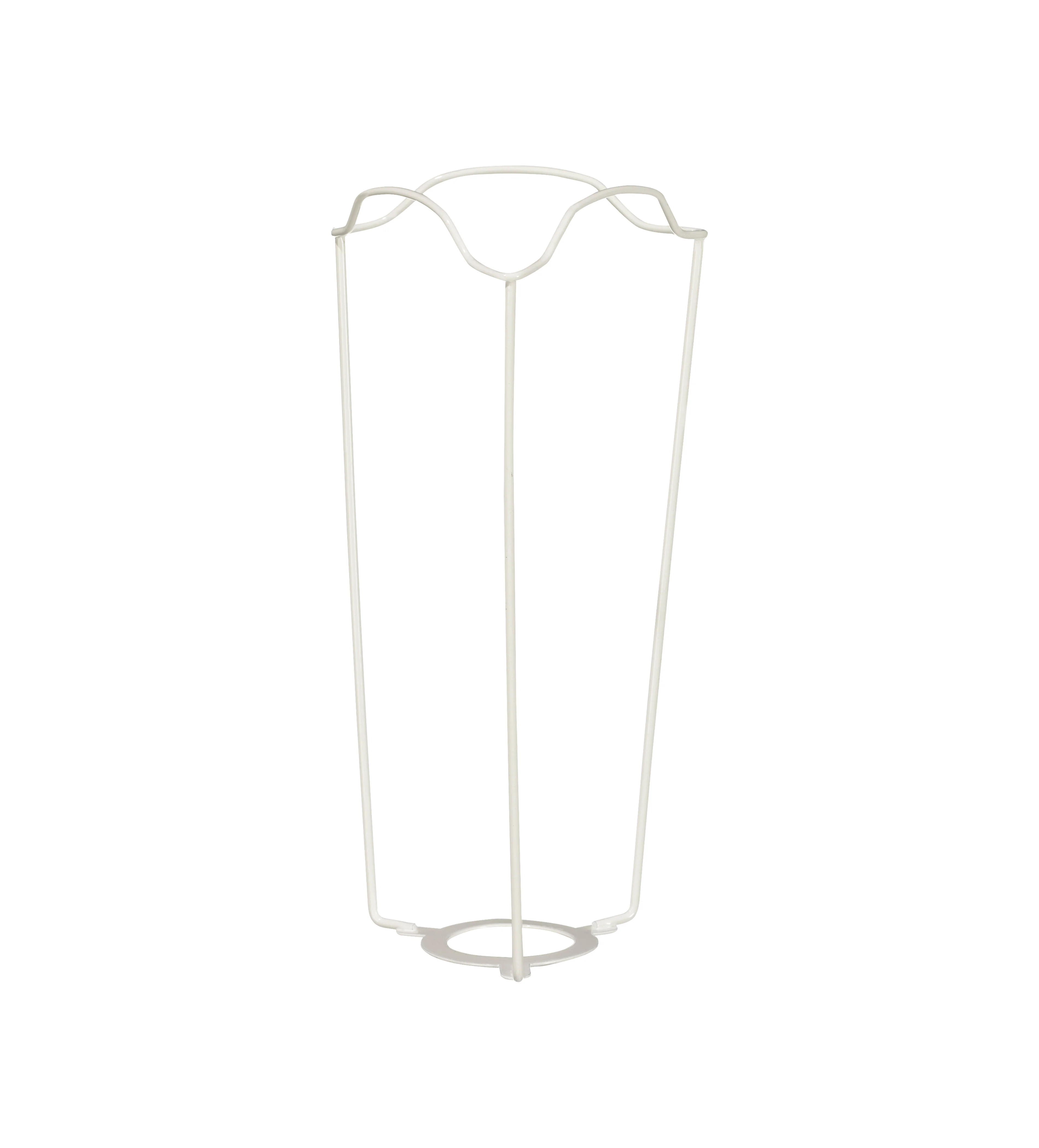 White Coated European Metal Carrier 20cm – White