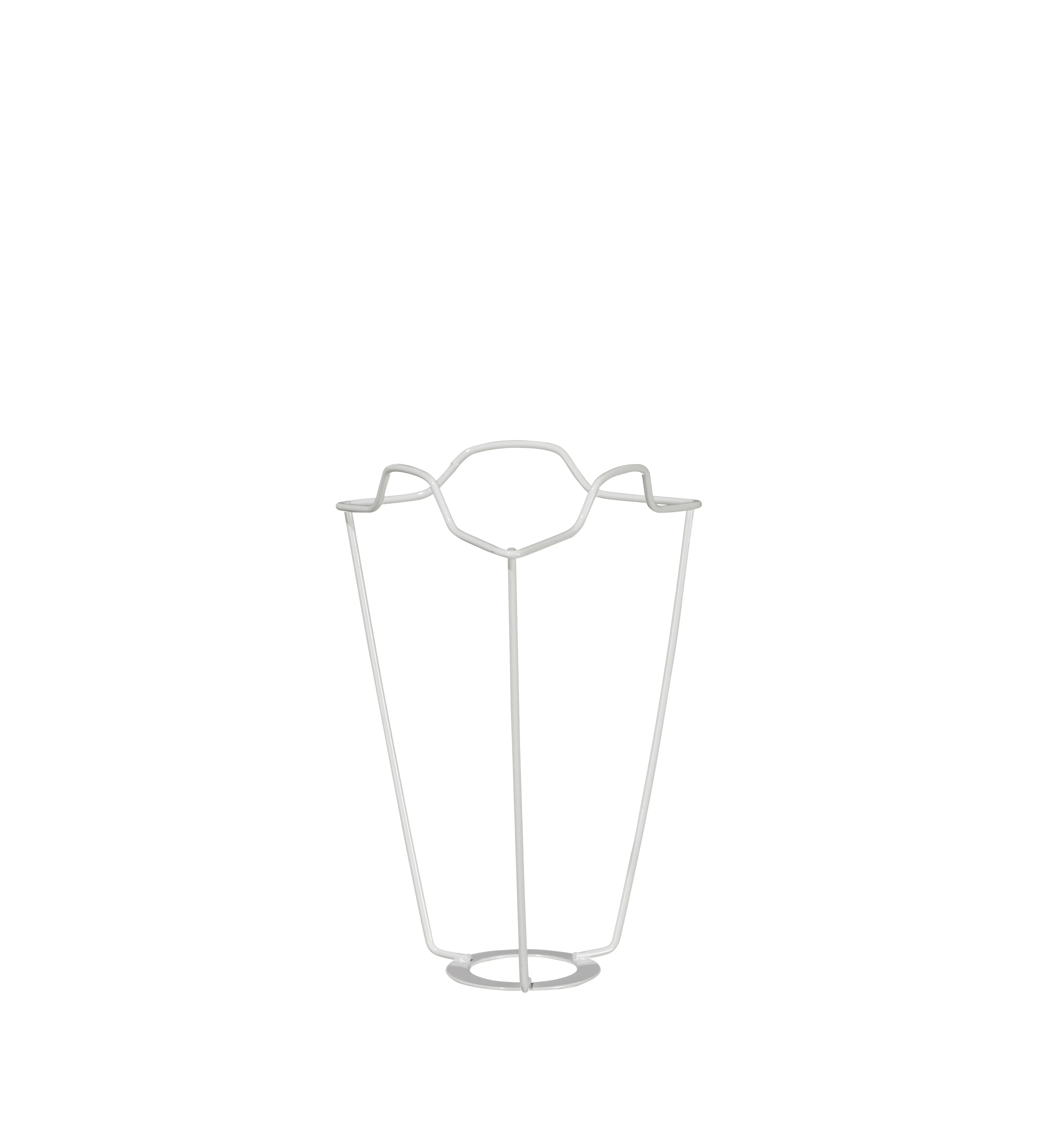 White Coated European Metal Carrier 23cm – White
