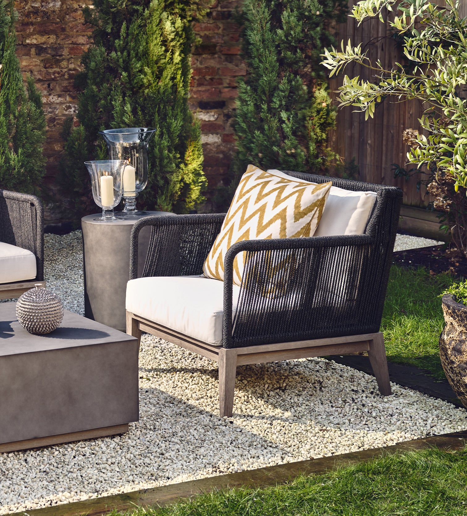 Whittaker Garden Armchair – Dark Cocoa