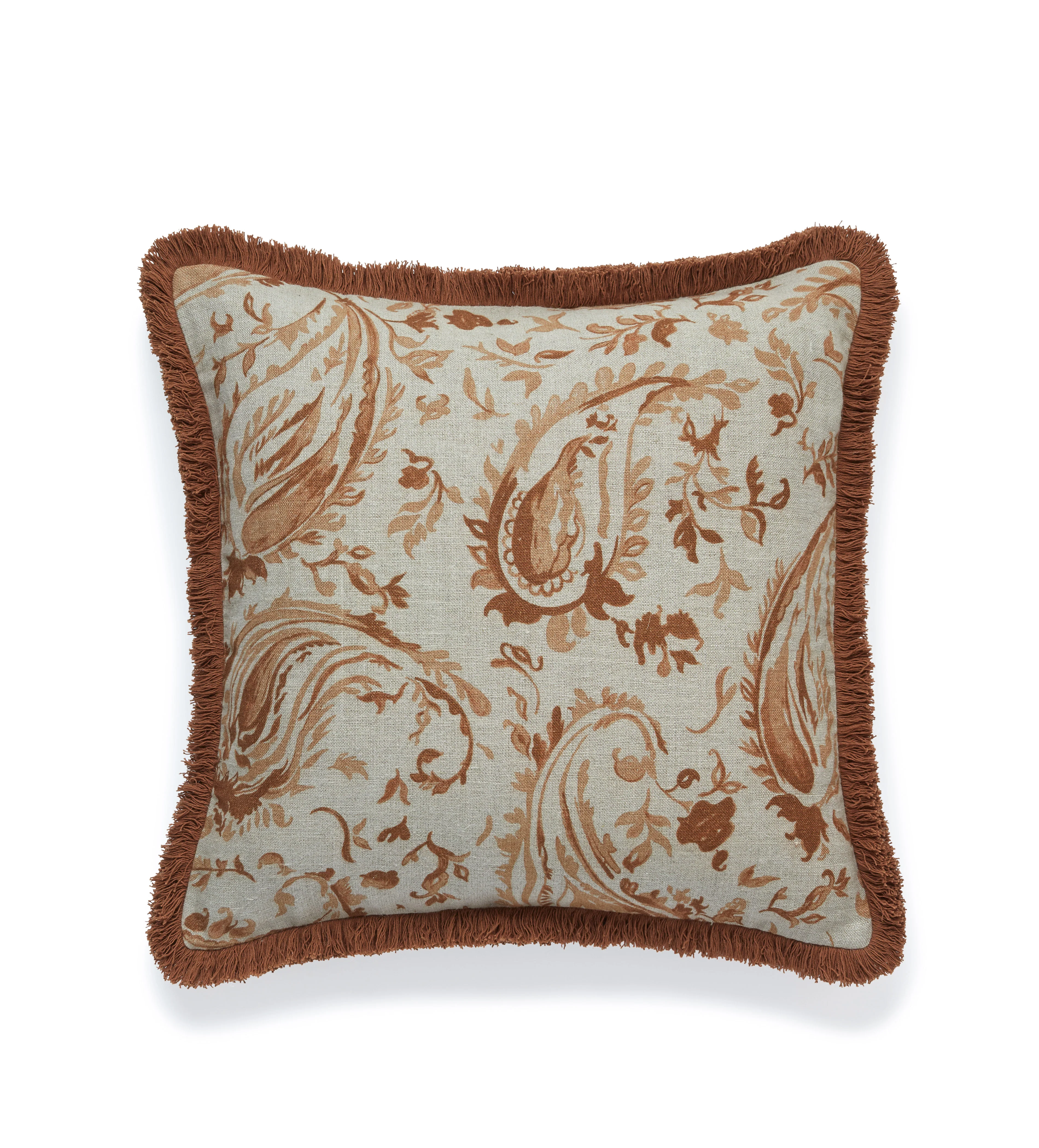 Wilde Cushion Cover – Dirty Orange/Blue