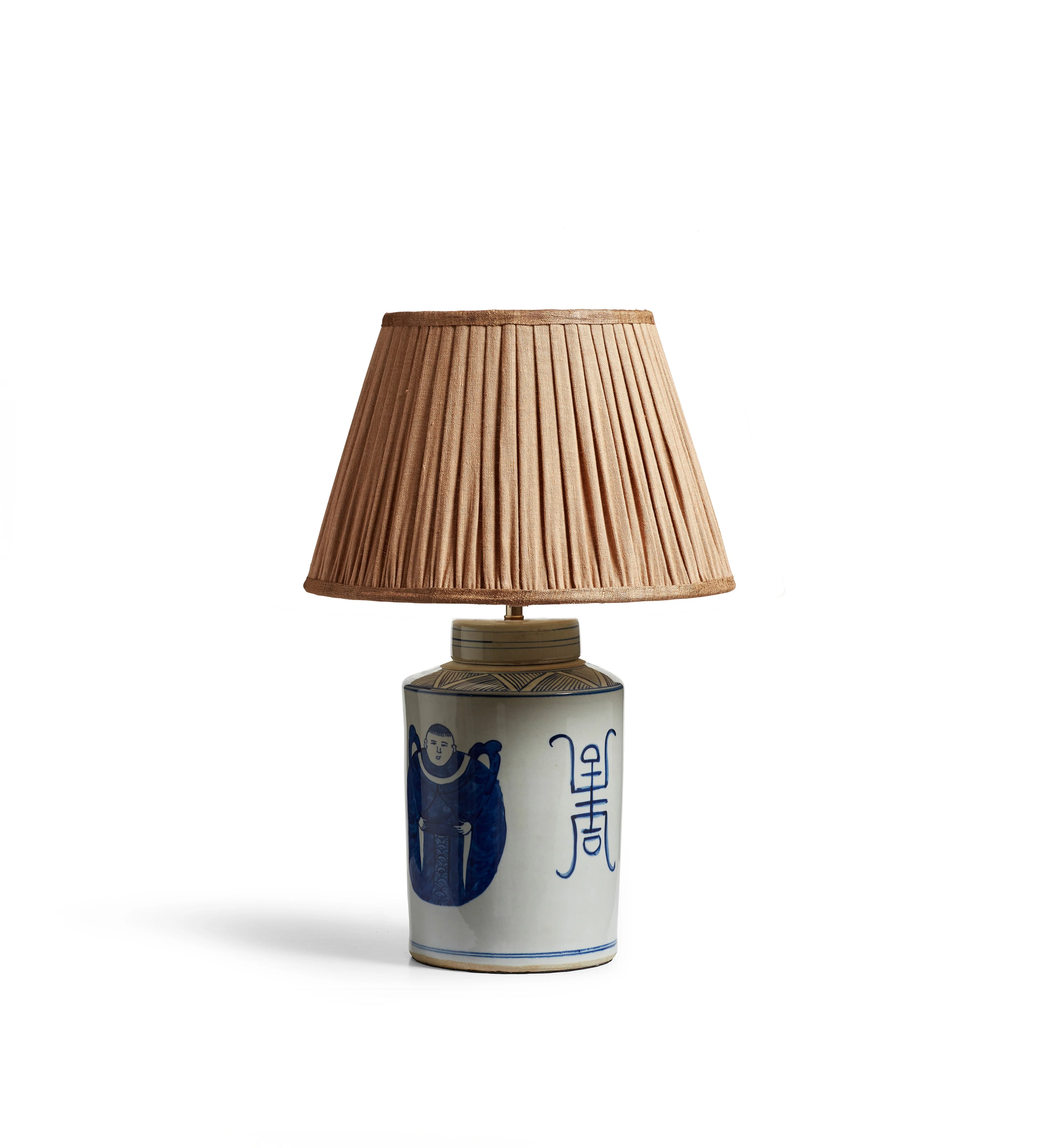 Wu Shou Table Lamp Base – Blue/White